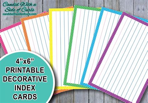 Index Cards Printable