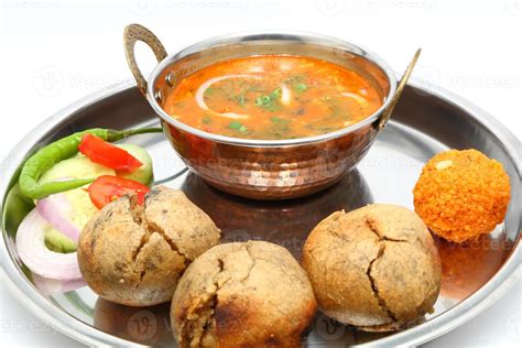 Indian Desi Tadka - Dal Bati Churma (Homely Food)