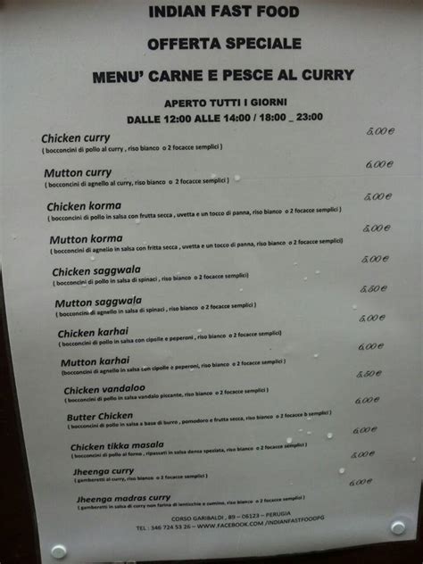 Indian Fast Food Perugia