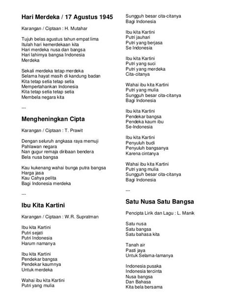 Indonesia lagu negara lucu