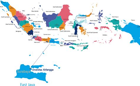 indonesia map with provinces