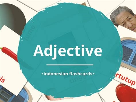 Indonesian adjectives for non-living things
