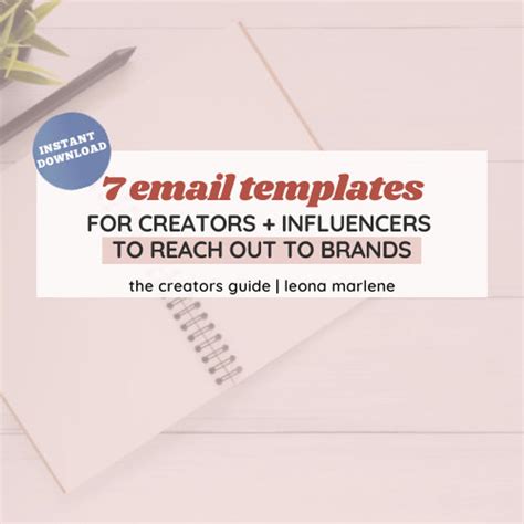 Influencer Email Template To Brands