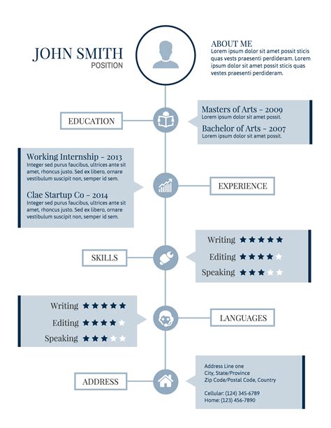 Infographic Resume Template Word