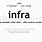 Infra Meaning