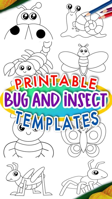 Insect Templates Printable