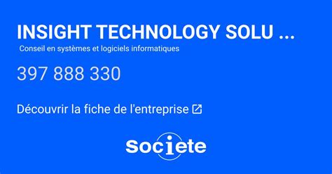 Insight Technology Solutions SAS à Paris