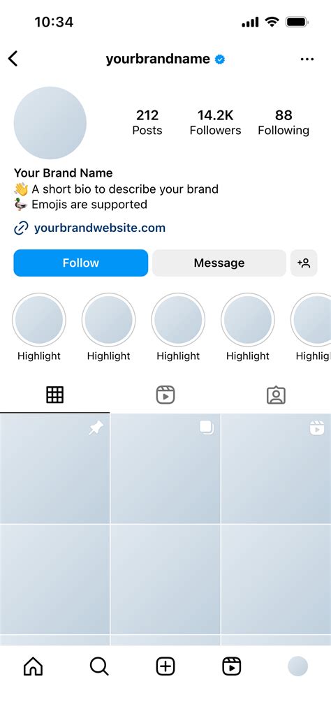 Instagram Profile Templates