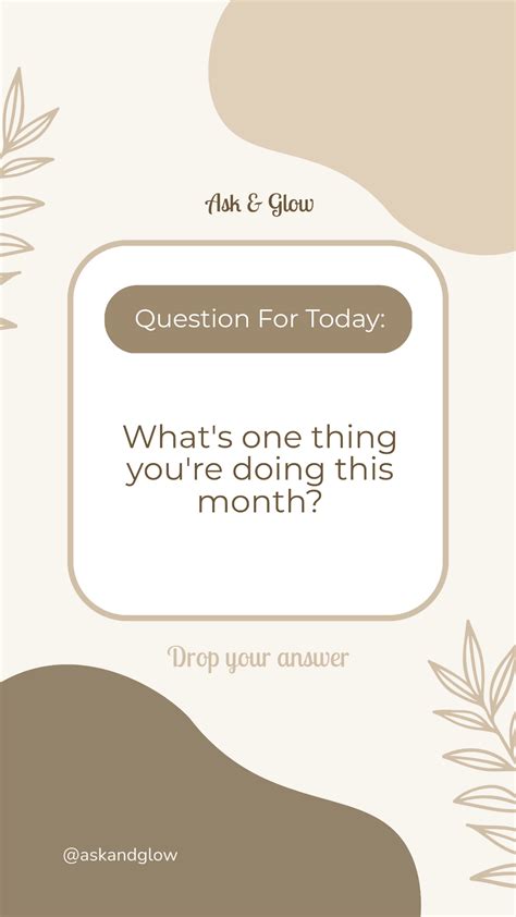 Instagram Question Template