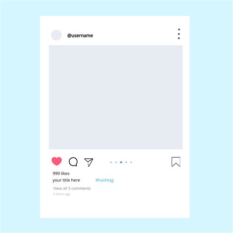 Instagram Template Polaroid Frame