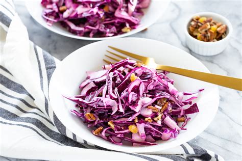 Instructions for Preparing Red Cabbage Slaw