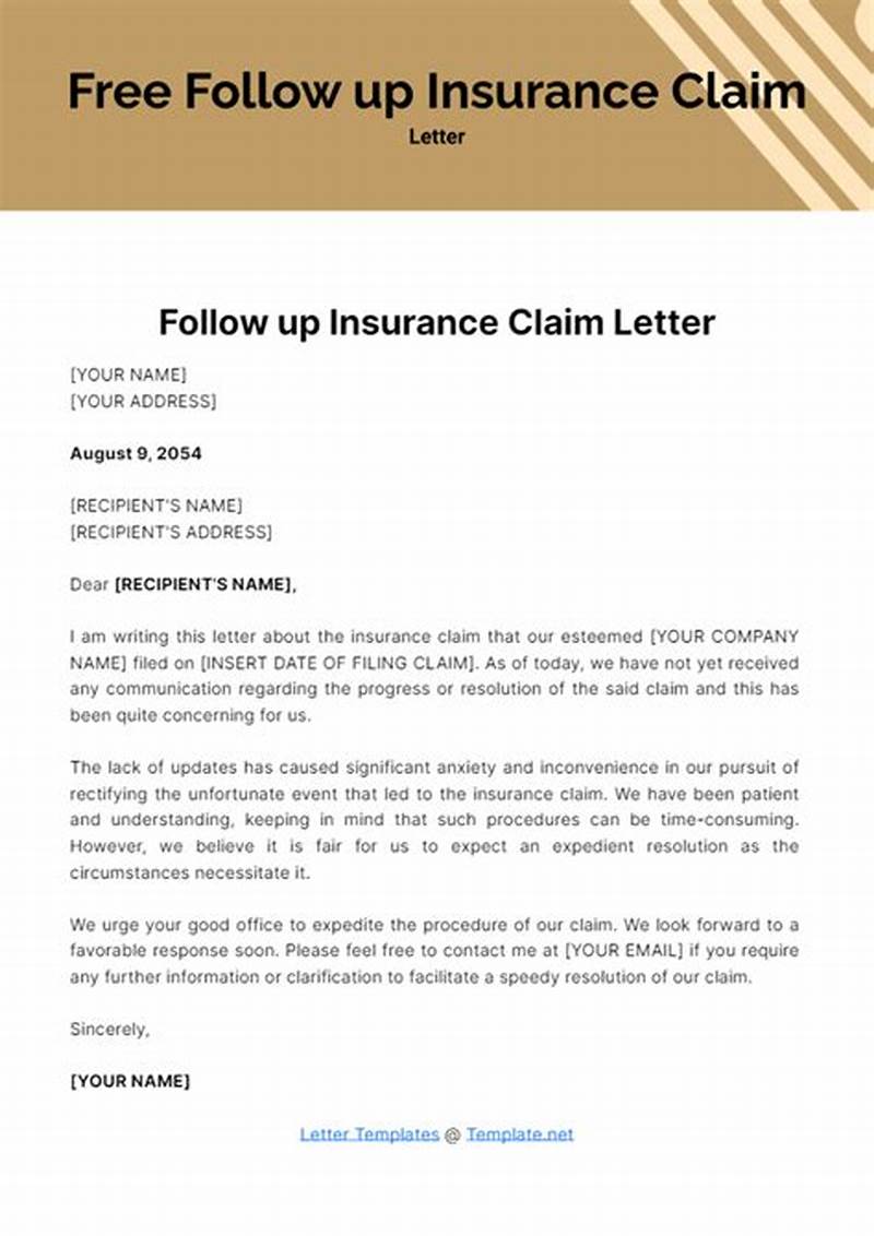Insurance Claim Email Example