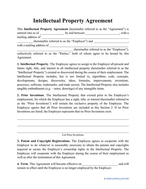 Intellectual Property Contract Template