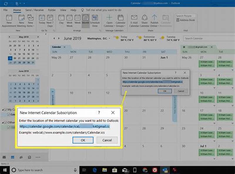Internet Calendar Subscriptions Reported Error