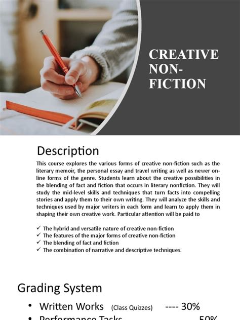 Intro To Creative Non-fiction Unh Course Catalogue