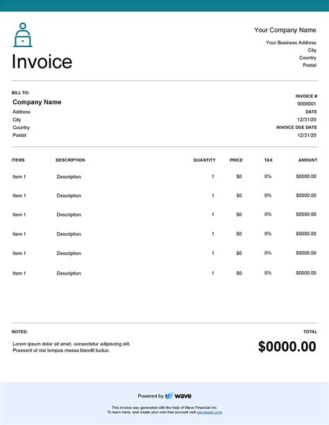 Invoice Template For Freelance