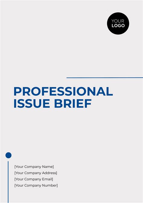 Issue Brief Template