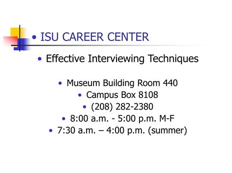 Isu Career Center