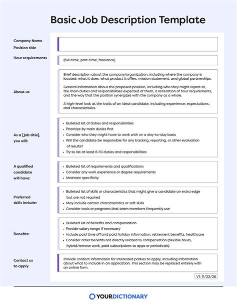 It Job Description Template