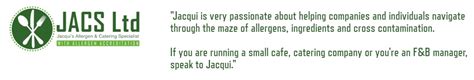 JACS Ltd Jacqui's Allergen & Catering Specialist