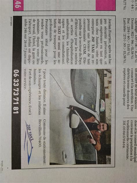 JSF TAXI à Couthenans