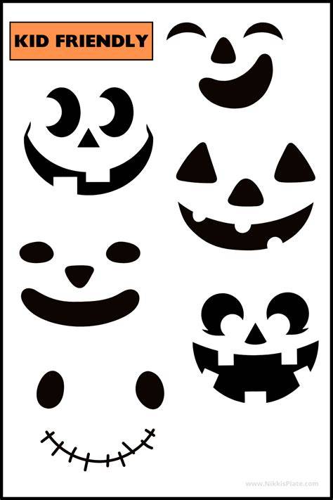Jack-o Lantern Faces Printable