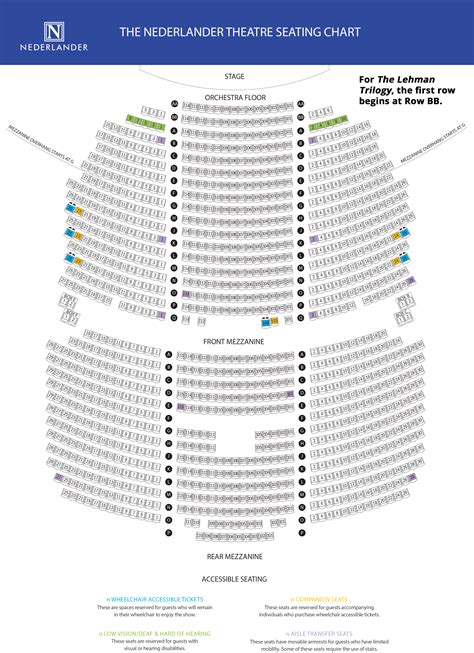 James M Nederlander Theater Seating Chart