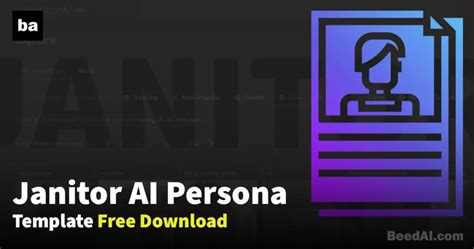 Janitor Ai Profile Template Free