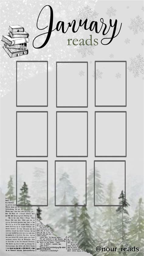 January Reading Template