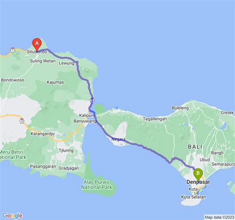 Jarak Situbondo ke Bali