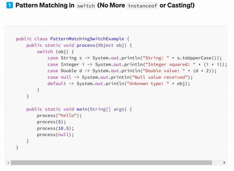 Java 17 Pattern Matching For Switch