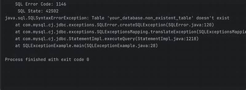 Java Sql Sqlexception  Internal Error  Inconsistent Catalog View