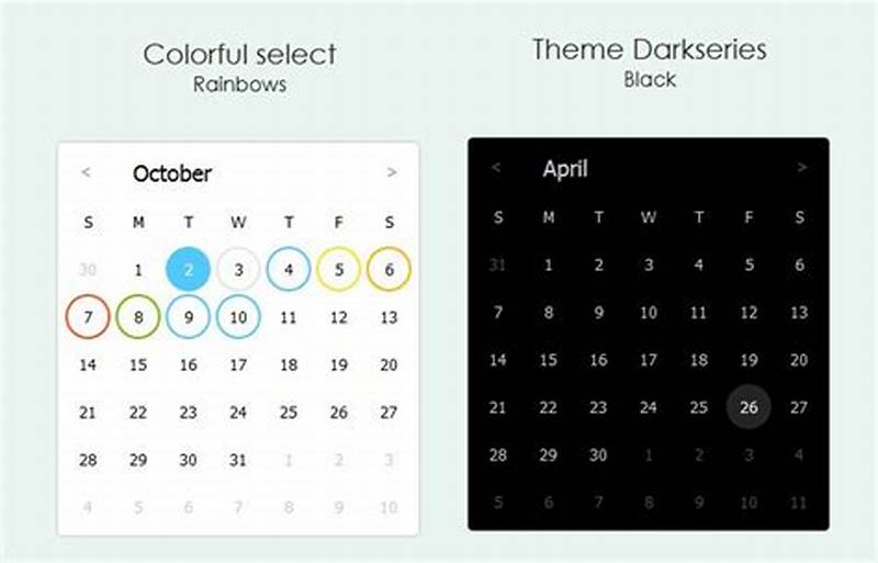 Javascript Calendar Library