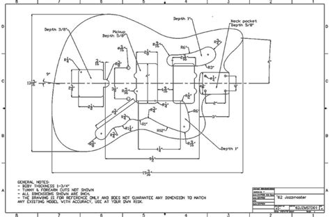 Jazzmaster Routing Template