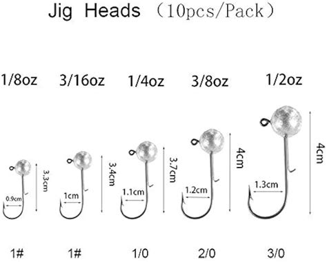 Jighead Weight Chart