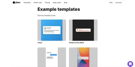 Jitter Video Templates