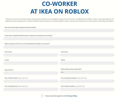 Job Application Template Roblox
