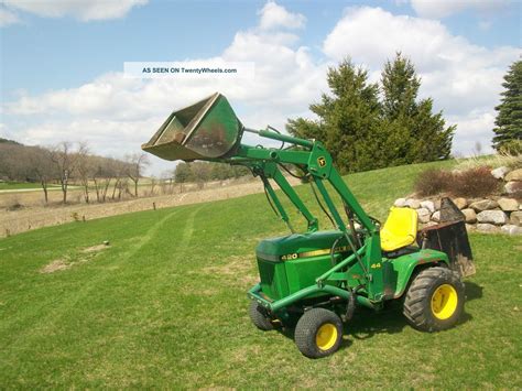 John Deere 420 Garden Tractor with Loader