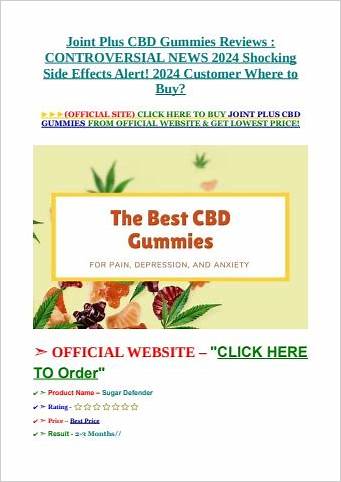 Joint Plus CBD Gummies for ED: A Comprehensive Guide to Enhancing Male Sexual Health