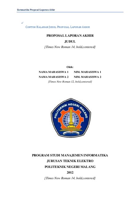 Judul Proposal