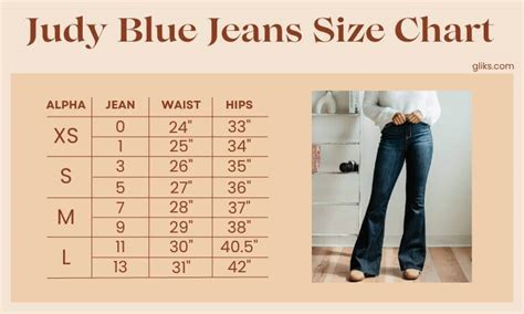Judy Blue Sizing Chart