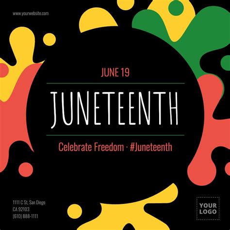 Juneteenth Flyer Template Free