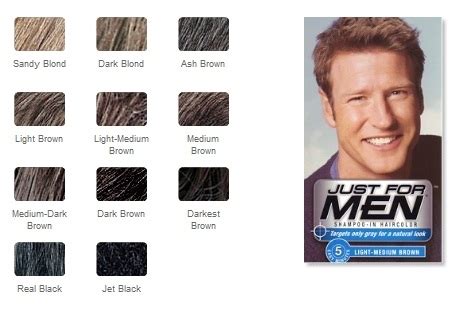 Just For Men Color Chart