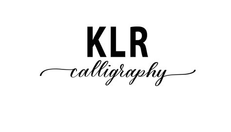 KLR Calligraphy