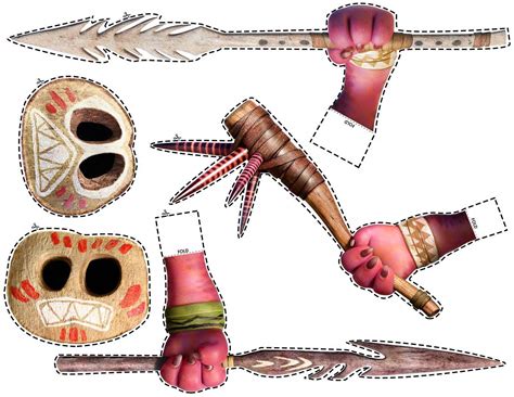 Kakamora Printable Faces