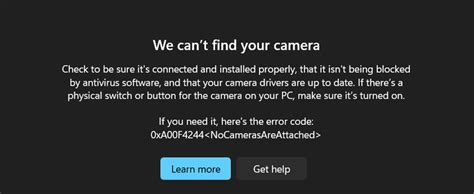 Kamera HP Error