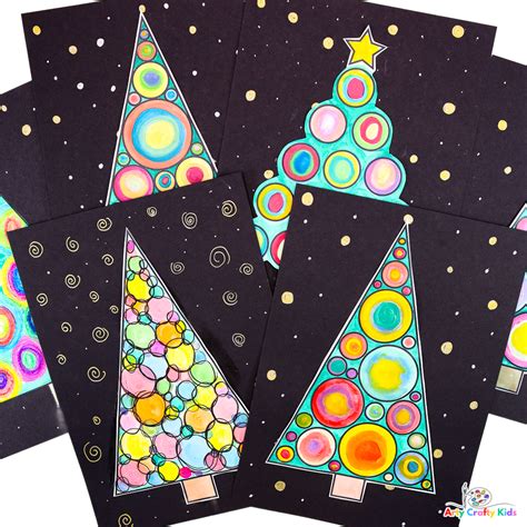 Kandinsky Christmas Tree Template