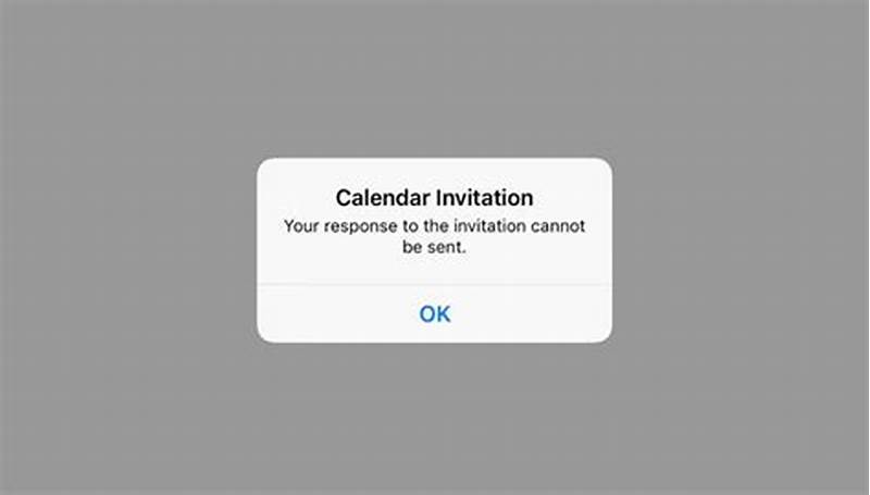 Keep Getting Calendar Invitation Cannot Be Sent