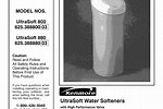 Kenmore Water Softener Instructions
