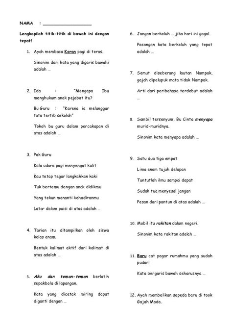 Keuntungan Menggunakan Latihan Soal Bahasa Indonesia Kelas 5 SD